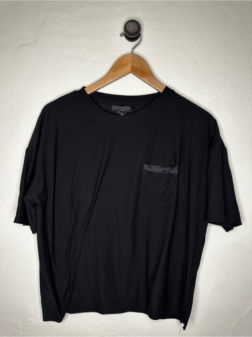 House of Harlow 1960 Black Short Sleeve Pocket Tee